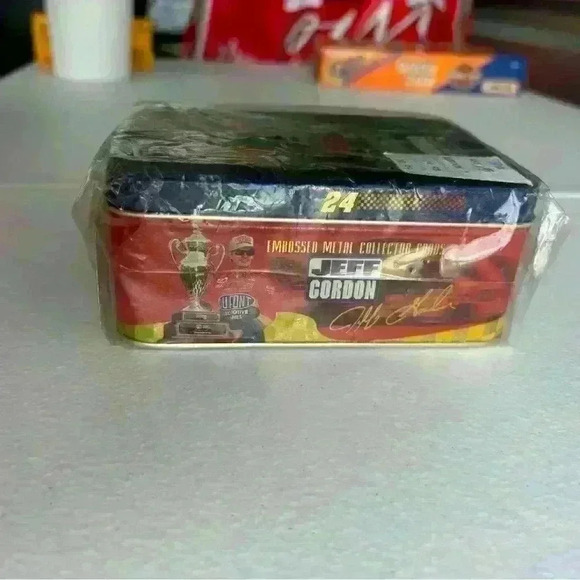 Vintage Jeff Gordon #24 Embossed Metal Collector Cards Metallic Impressions NWT - Picture 2 of 5